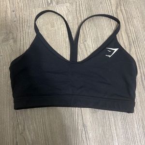 Black Small Gymshark V Neck Sportsbra